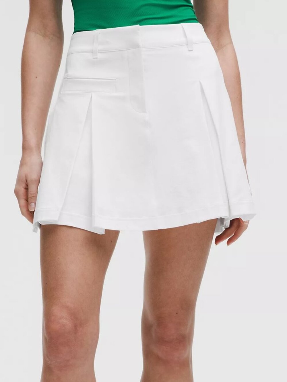 NWT lululemon Box-Pleat Golf Skirt White Sz. 30